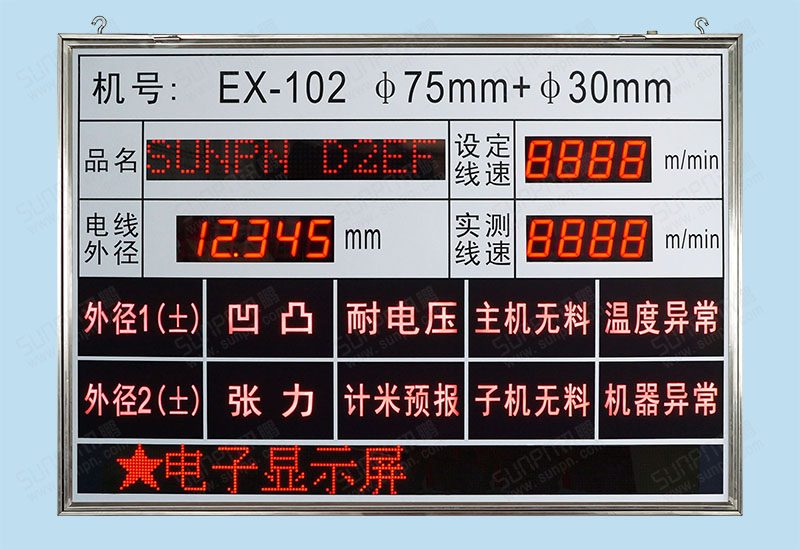 新技機(jī)械雙面背光安燈報(bào)警看板系統(tǒng)