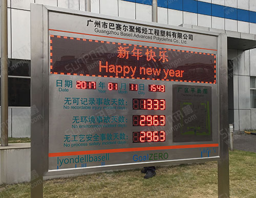 廣州市巴賽爾戶外無(wú)事故安全記錄牌