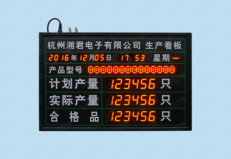 杭州湘君電子有限公司生產看板