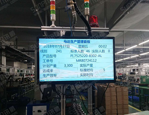 力輝電機馬達車間管理液晶電子看板軟件系統