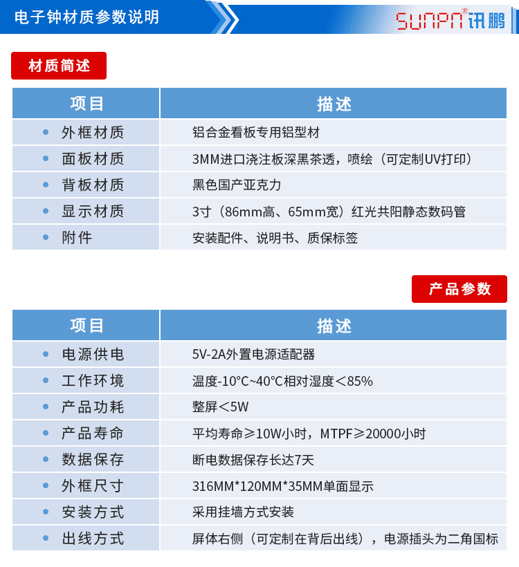 自動對時時鐘參數