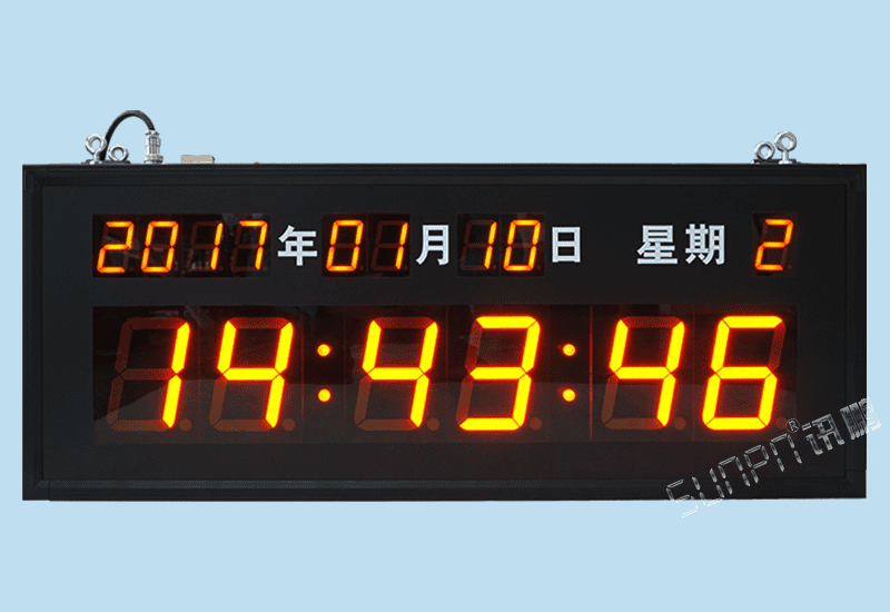 訊鵬同步時鐘系統-LED電子鐘萬年歷NTP網絡校時服務器GPS衛星CDMA自動對時時鐘系統