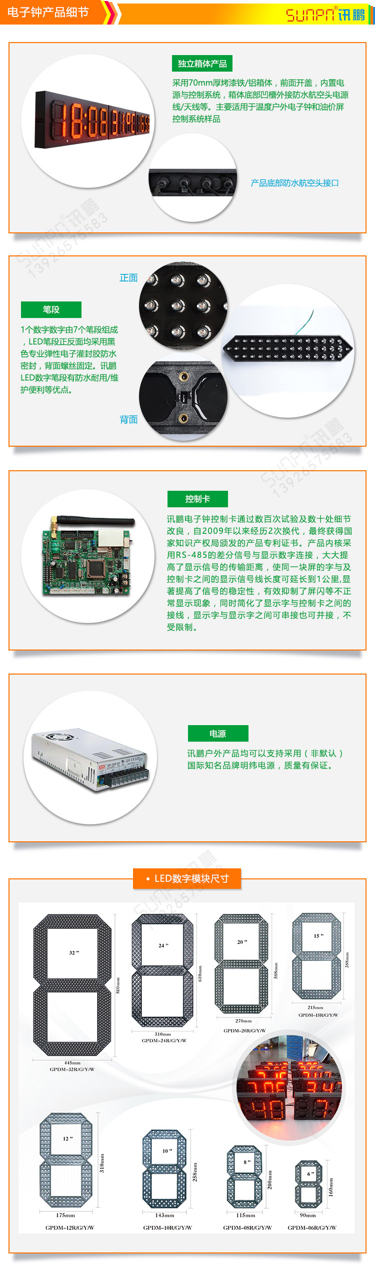 戶外LED電子鐘產(chǎn)品細(xì)節(jié)