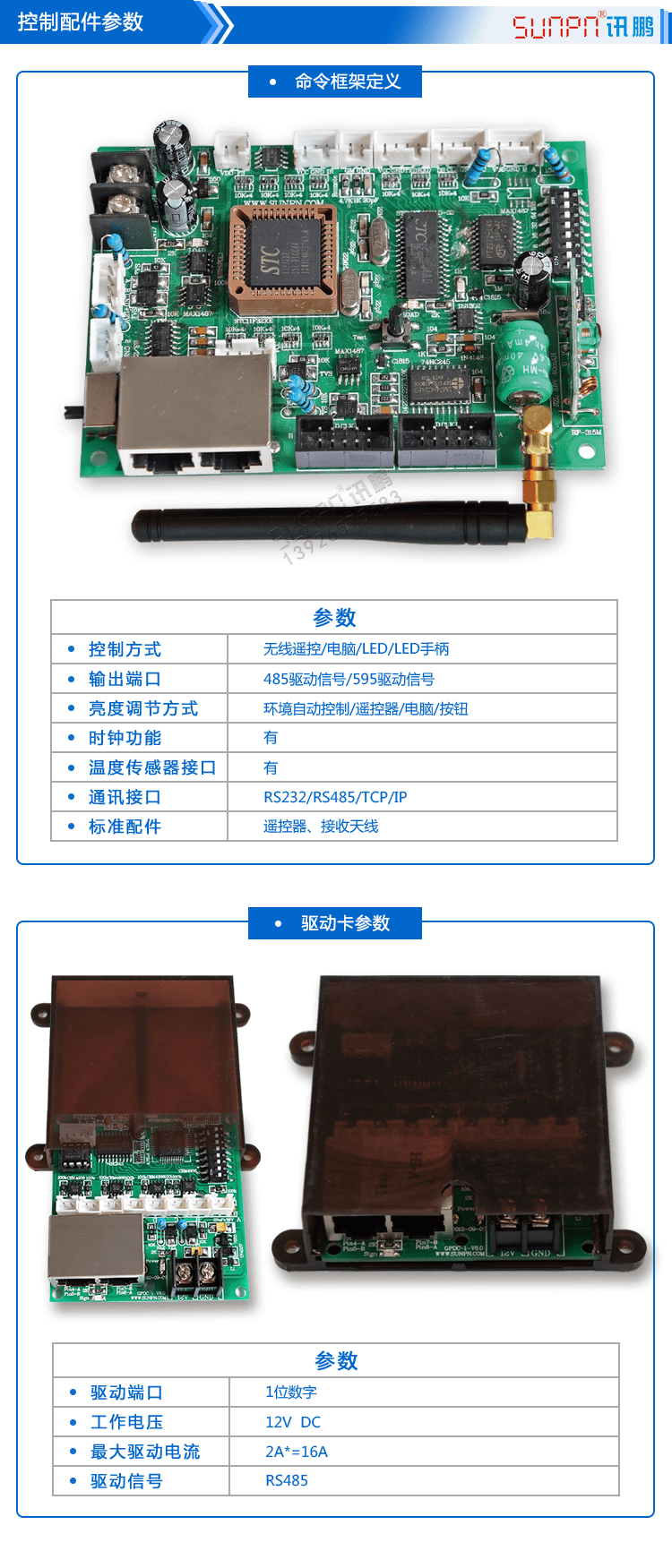 LED戶外電子時鐘配件參數 LED戶外電子時鐘配件參數