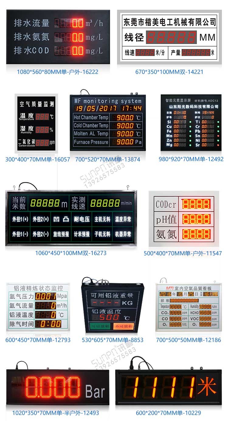 LED環境監測屏案例參考 LED環境監測屏案例參考