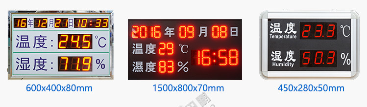 溫濕度顯示屏案例參考 溫濕度顯示屏案例參考