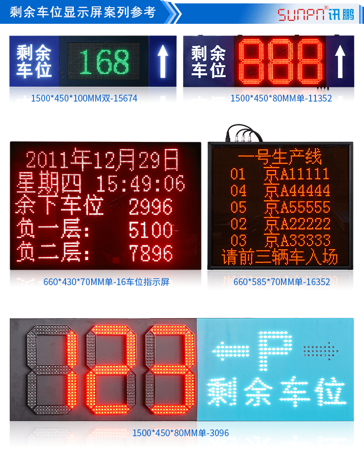 剩余車位導向標識牌案例參考