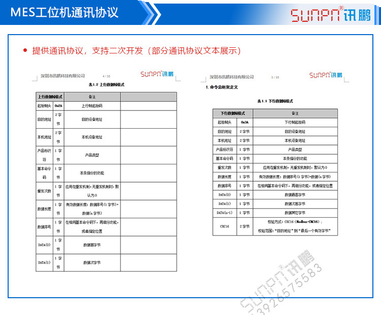 MES系統工位機終端通訊協議 MES系統工位機終端通訊協議
