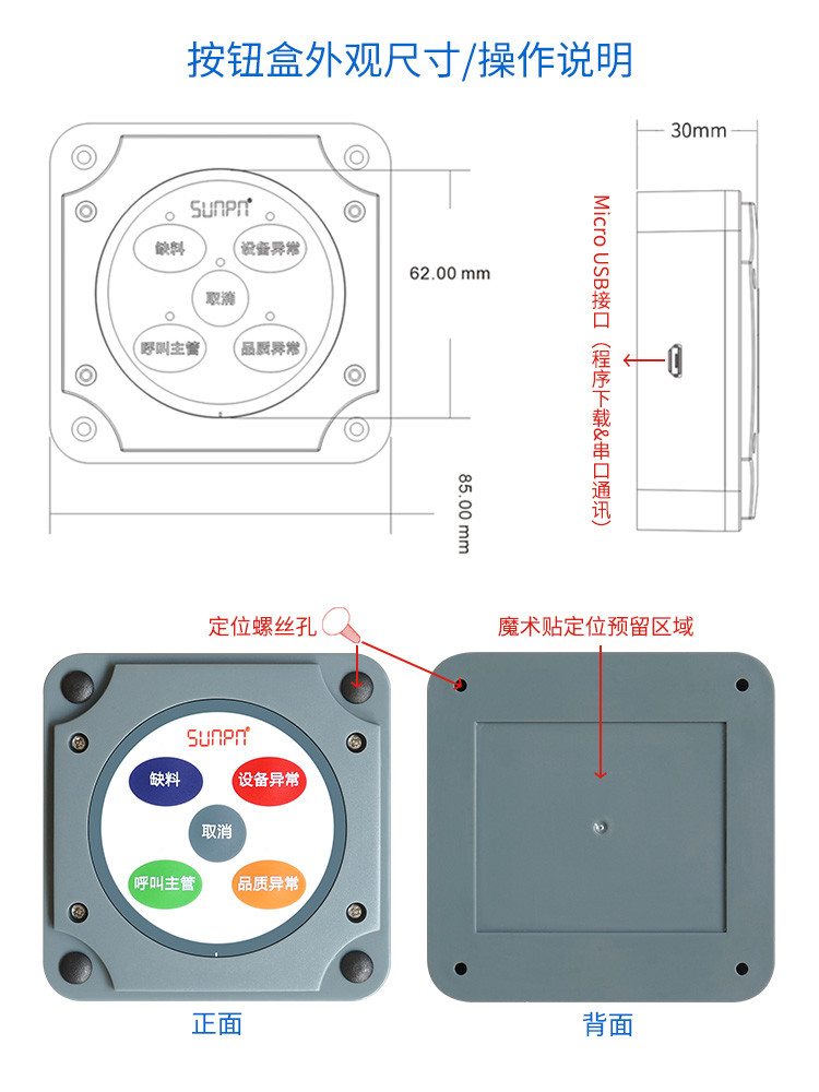 無線安燈按鈕盒產品實拍