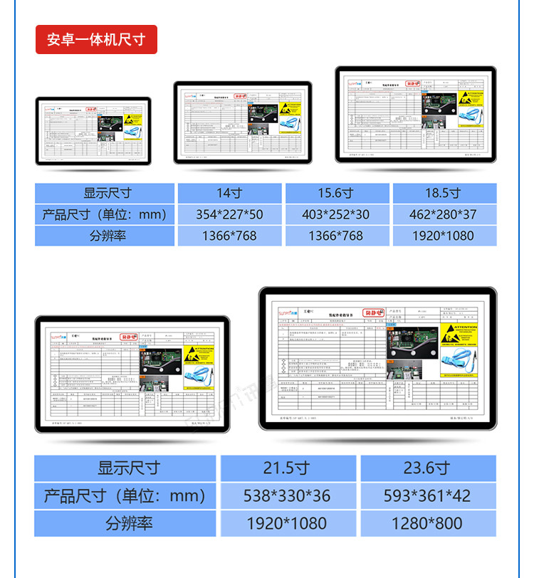 電子作業指導書系統配套硬件