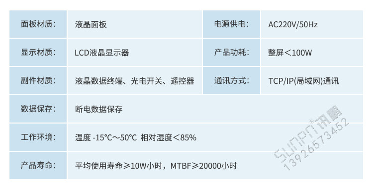 液晶看板產品參數