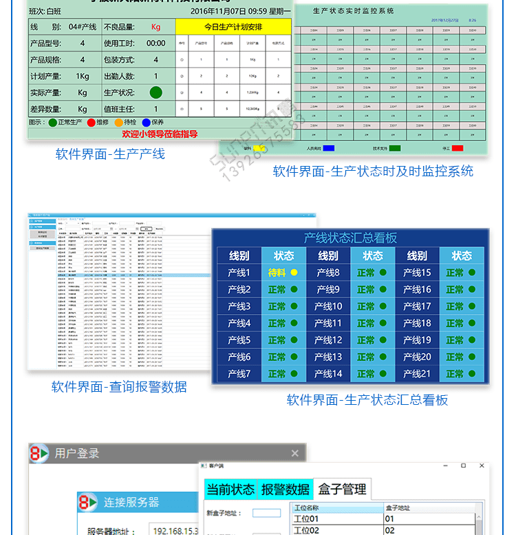 安燈系統電子看板軟件界面 安燈系統電子看板軟件界面