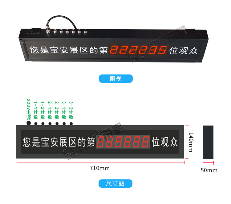 客流量計(jì)數(shù)器顯示屏實(shí)拍 客流量計(jì)數(shù)器顯示屏實(shí)拍