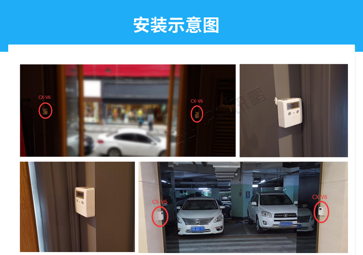 客流量計數器安裝圖示
