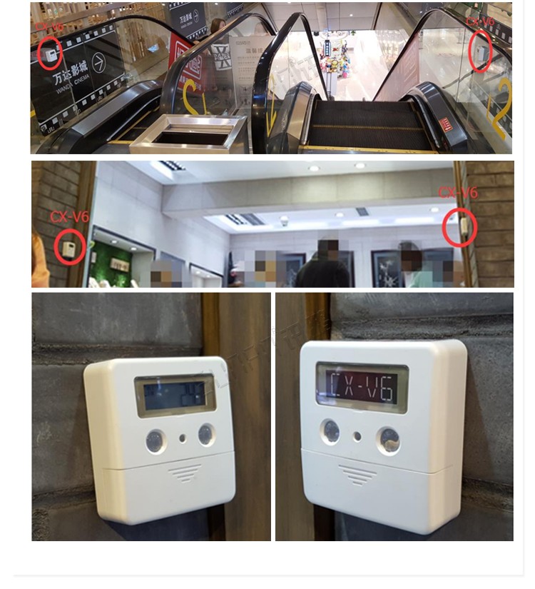 客流量計數器安裝圖示