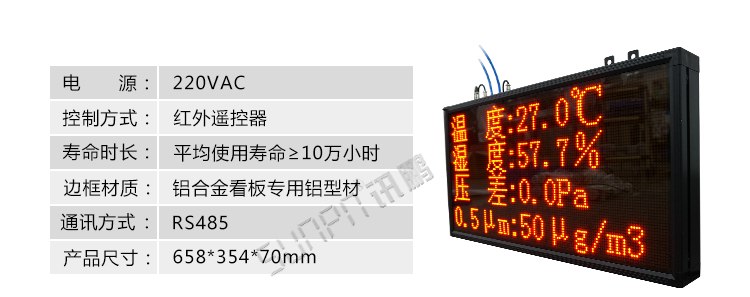 溫濕度環境監測系統產品參數