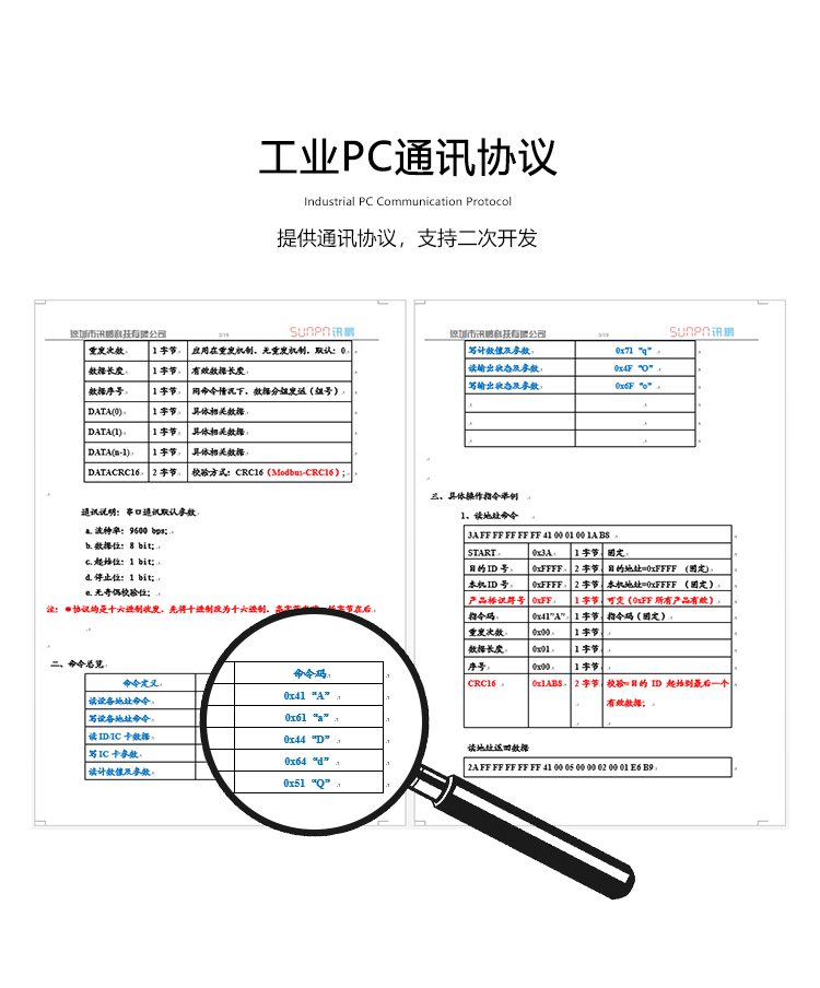 工業一體機通訊協議 工業一體機通訊協議