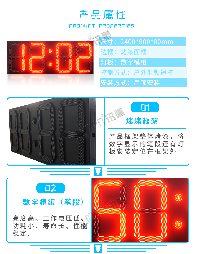 戶外電子鐘產品參數 戶外電子鐘產品參數