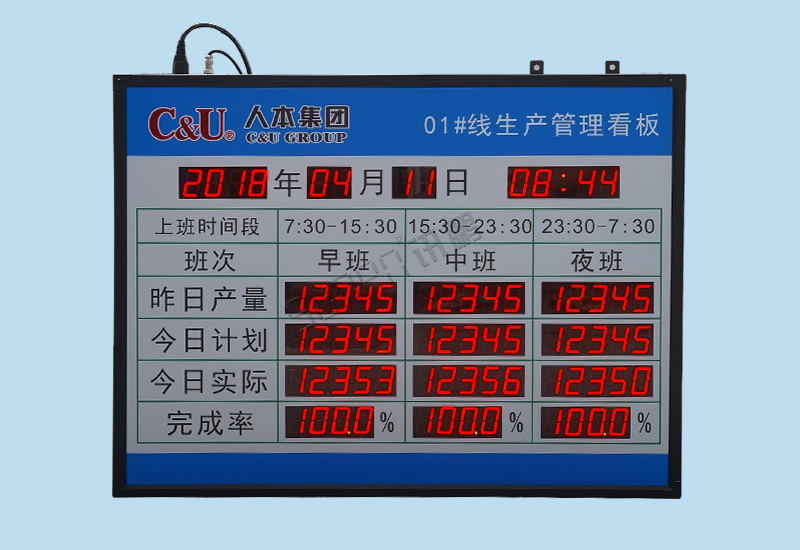 生產管理看板_電子看板_工廠精益管理看板拉動系統_訊鵬