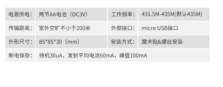 ANDON安燈呼叫系統產品參數 ANDON安燈呼叫系統產品參數
