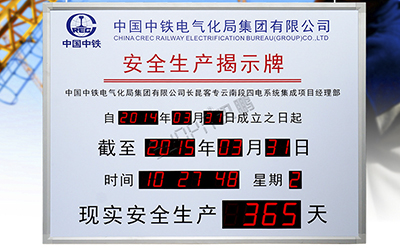 中國中鐵安全生產揭示牌 中國中鐵安全生產揭示牌