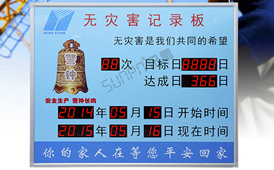 無災害記錄板LED安全牌 無災害記錄板LED安全牌