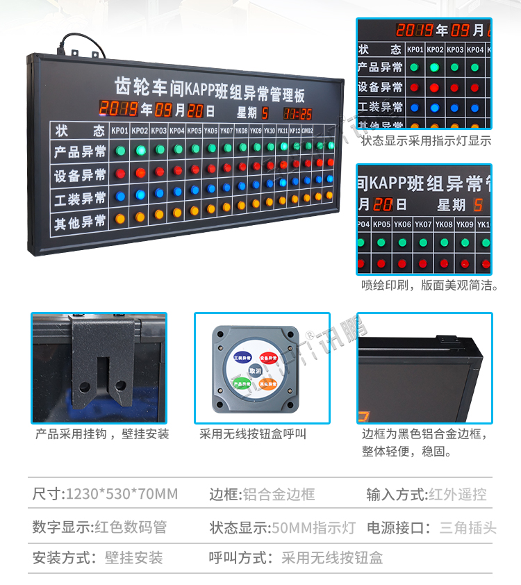 安燈系統產品參數 安燈系統產品參數