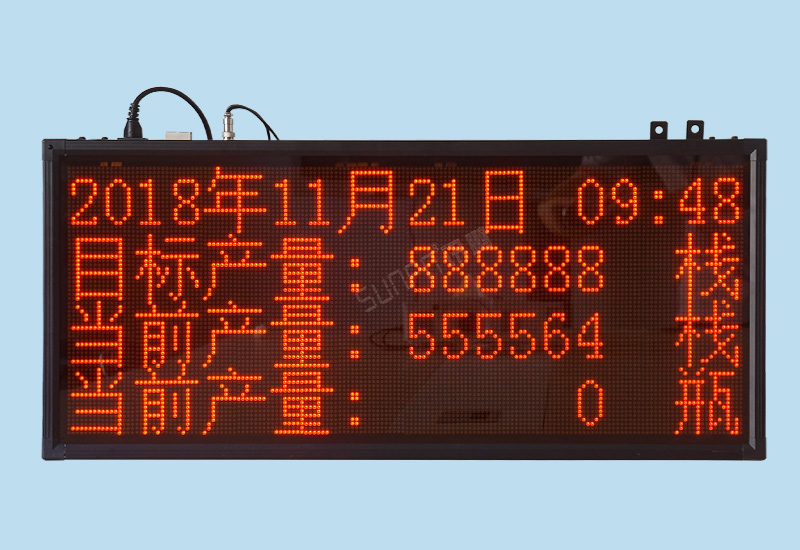 電子看板_車間生產管理看板系統_二次開發LED顯示屏_訊鵬科技 
