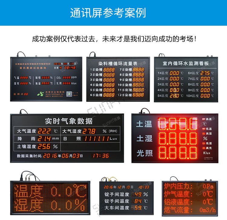 PLC通訊顯示屏案例參考 PLC通訊顯示屏案例參考