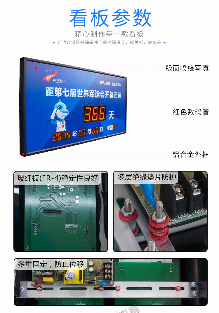倒計時牌產品參數 倒計時牌產品參數