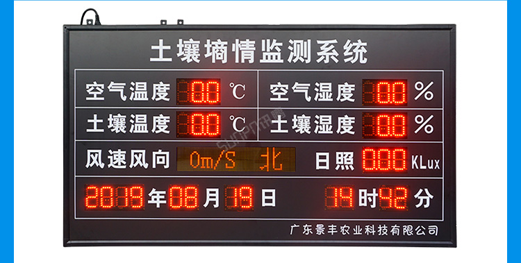 環境數據顯示屏案例介紹