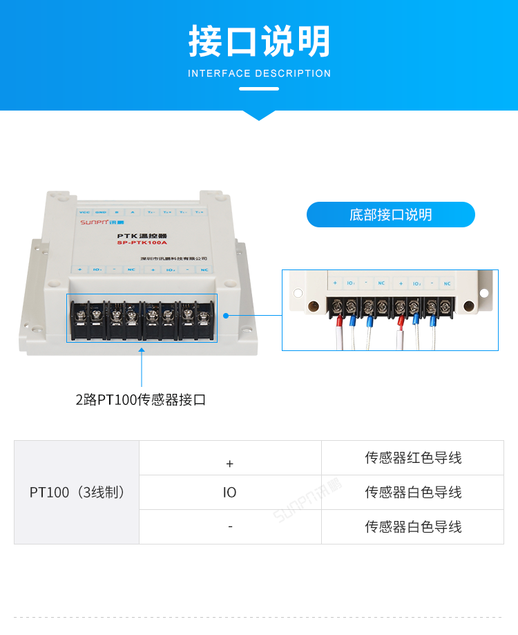 工業溫控器接口說明