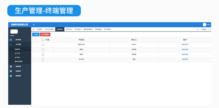 生產管理系統終端管理 生產管理系統終端管理