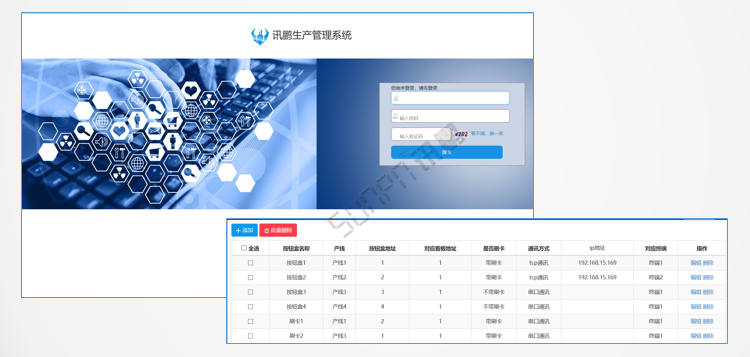 安燈系統-登錄界面
