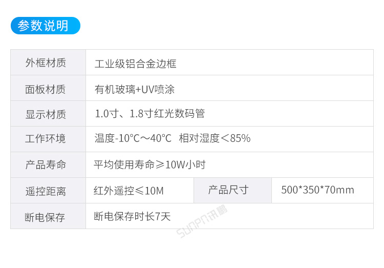 客流量管控系統產品參數