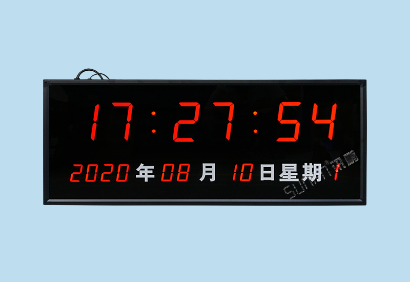 網絡同步時鐘系統_大型LED電子鐘尺寸定制_訊鵬科技