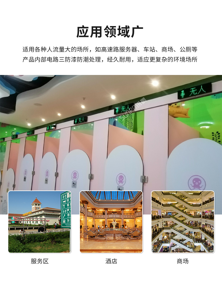 智能廁所狀態屏-應用場景 智能廁所狀態屏-應用場景