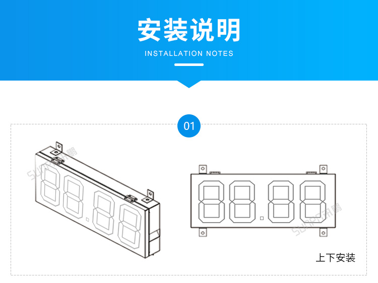 大型LED數字時鐘-安裝說明 大型LED數字時鐘-安裝說明