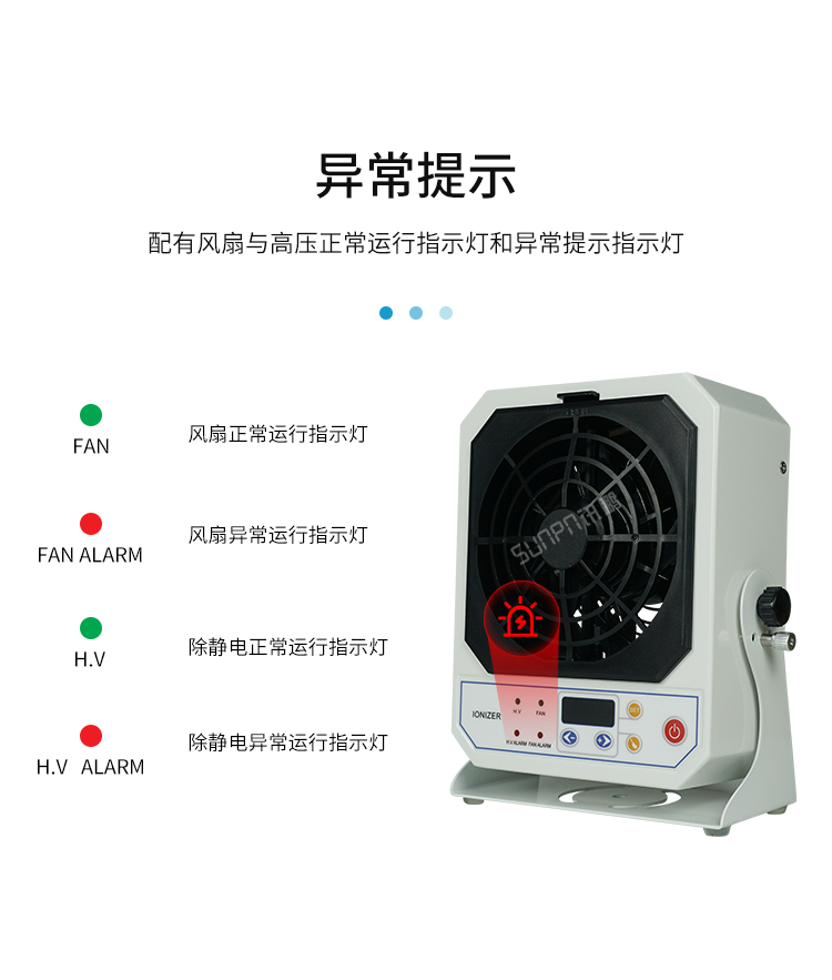工業離子風機-異常提示 工業離子風機-異常提示