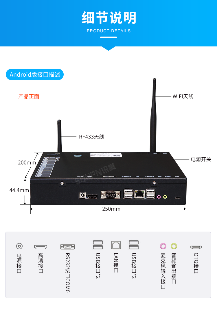 工業液晶看板終端-細節說明