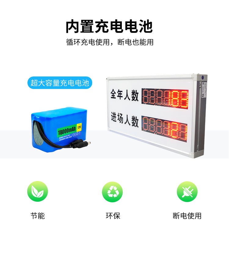 客流量統計系統-內置充電電池 客流量統計系統-內置充電電池