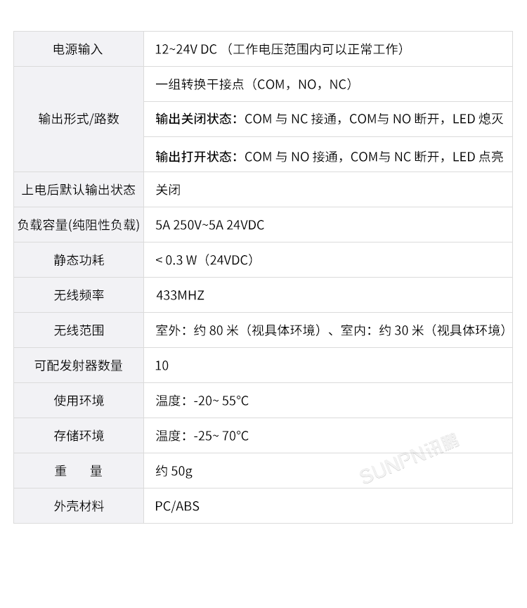免供電門鎖開關感應器-接收器 免供電門鎖開關感應器-接收器