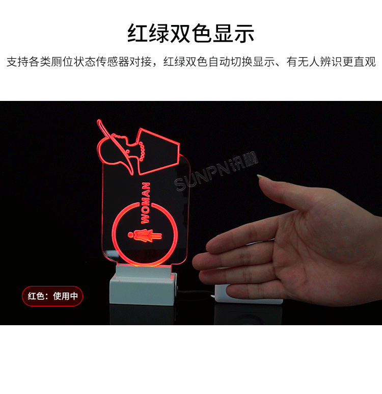 公廁有人無(wú)人指示牌-產(chǎn)品介紹