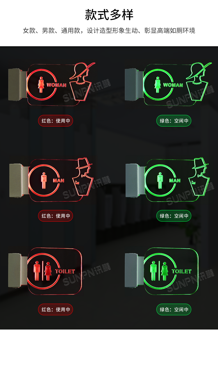 公廁有人無(wú)人指示牌-產(chǎn)品介紹