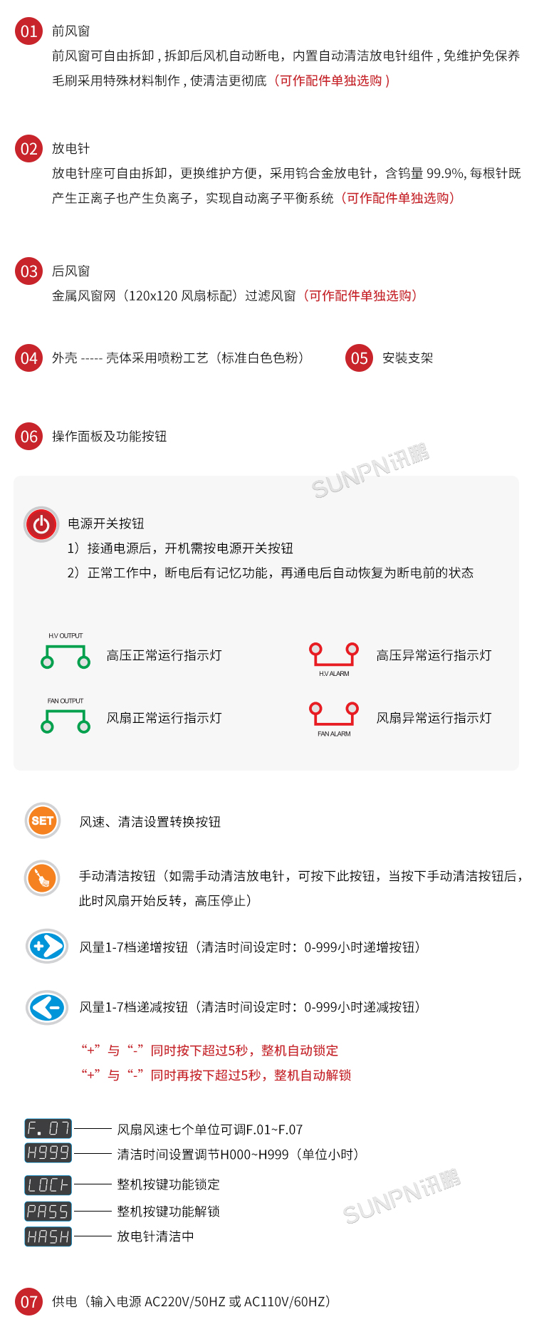 工業(yè)除靜電離子風(fēng)機(jī)-SP-40AR細(xì)節(jié)說明