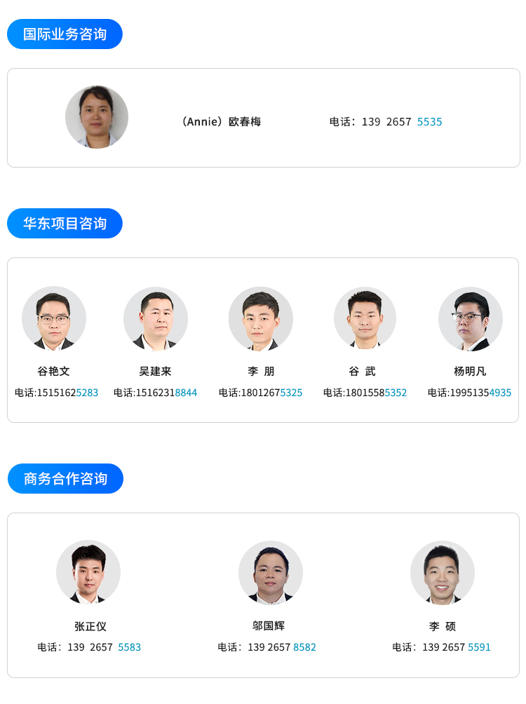 國際、華東項目和商務(wù)合作咨詢